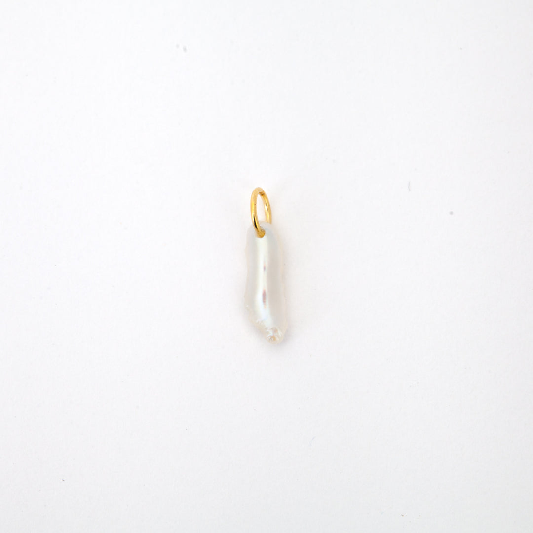 Classic Pearl 3mm Bracelet - Love Gold Charm - Extends