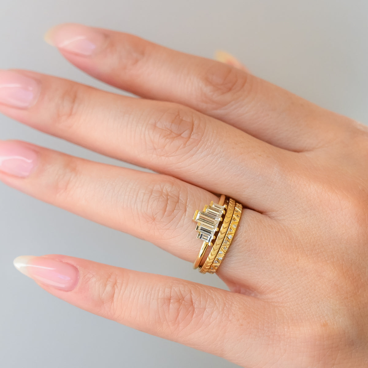 Pattern Eternity Geometric Pattern Eternity Band – No.3
