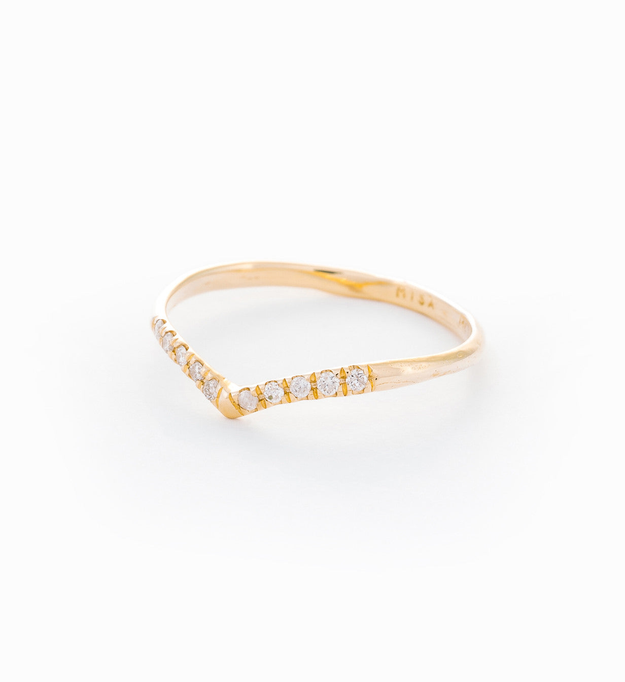 Mini Beak Diamond Ring: Angle