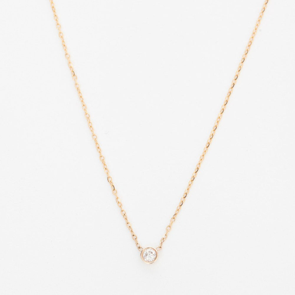 Gold Barely-There Diamond Necklace – No.3